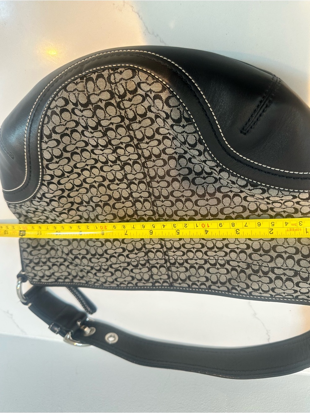 Coach Signature Y2K mini C Soho Hobo Bag in Black and Gray EUC 2007 - Picture 14 of 14